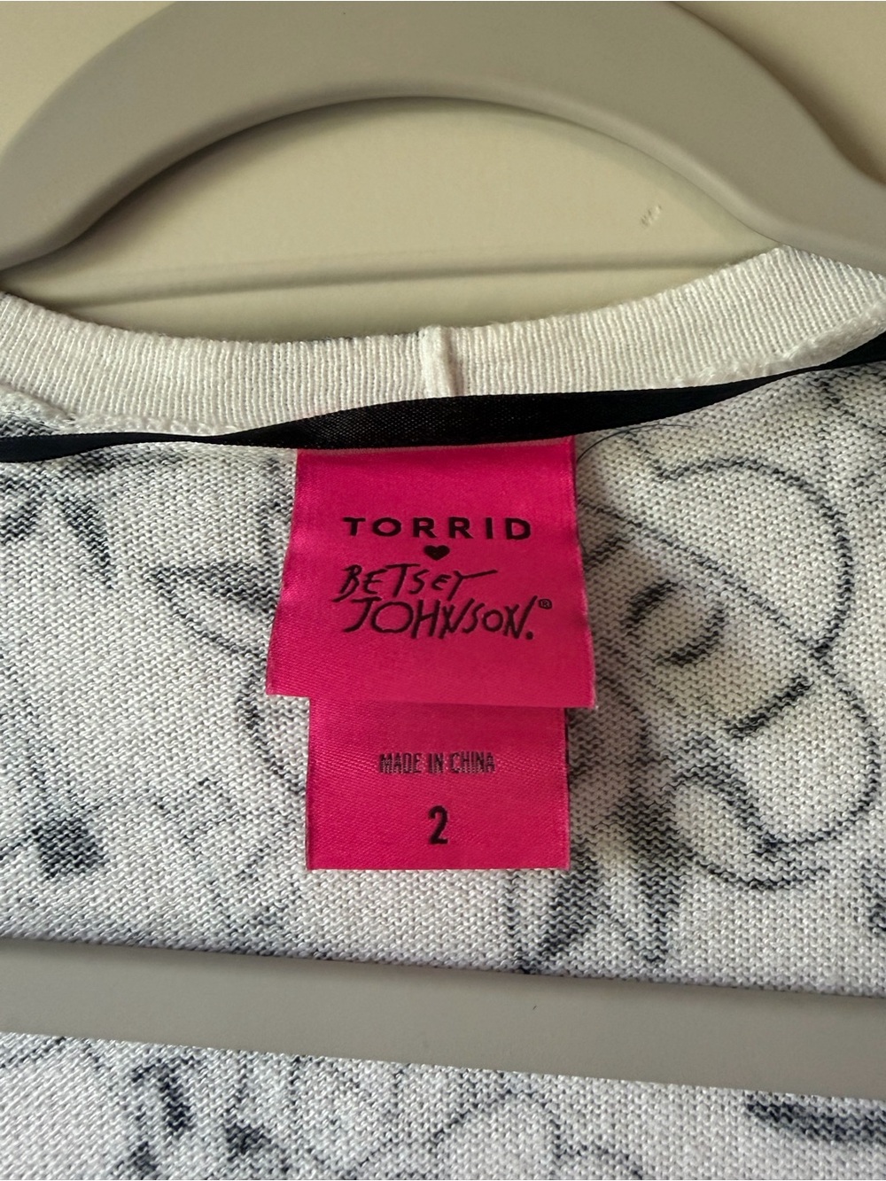 Torrid x Betsey Johnson Tattoo Flash Boyfriend Cardigan - Picture 2 of 4